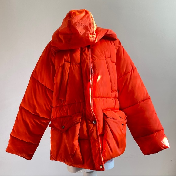 ASOS women’s winter jacket in neon Orange size 14 (XL) - Picture 5 of 11
